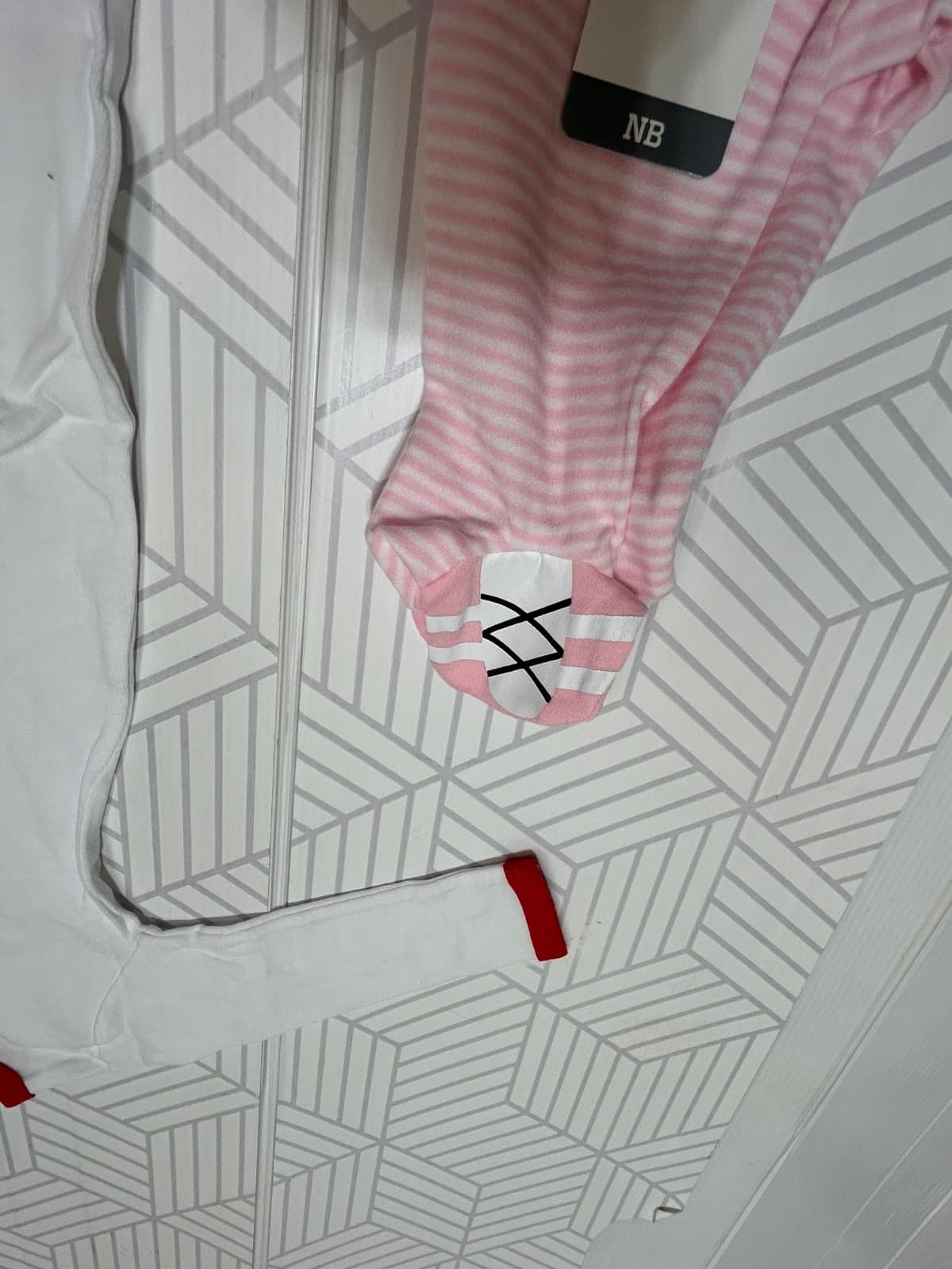 NWT Portland Trailblazers NBA Baby Girl Bodysuits Size 6 Months Set 2 PJ Pink j - Thumbnail 4