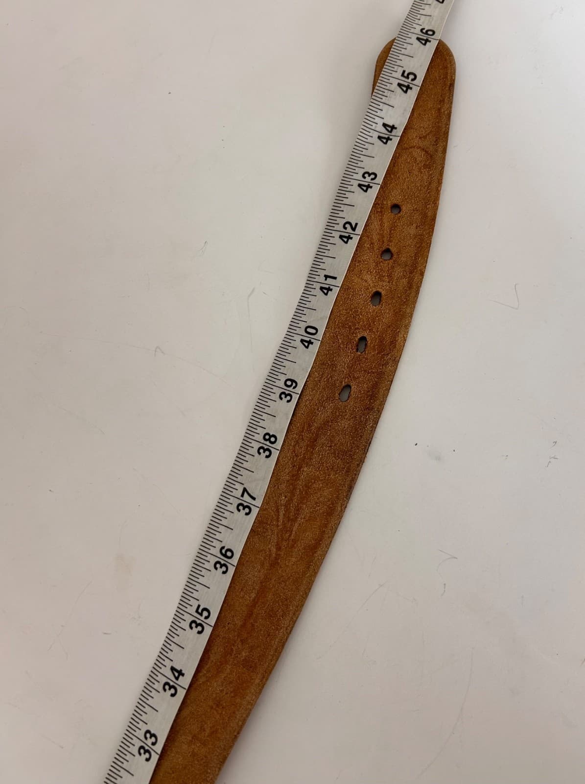 Tool Craft Top Grain Cowhide Leather Carved Tooled Belt Size 40 Brass Buckle - Thumbnail 3