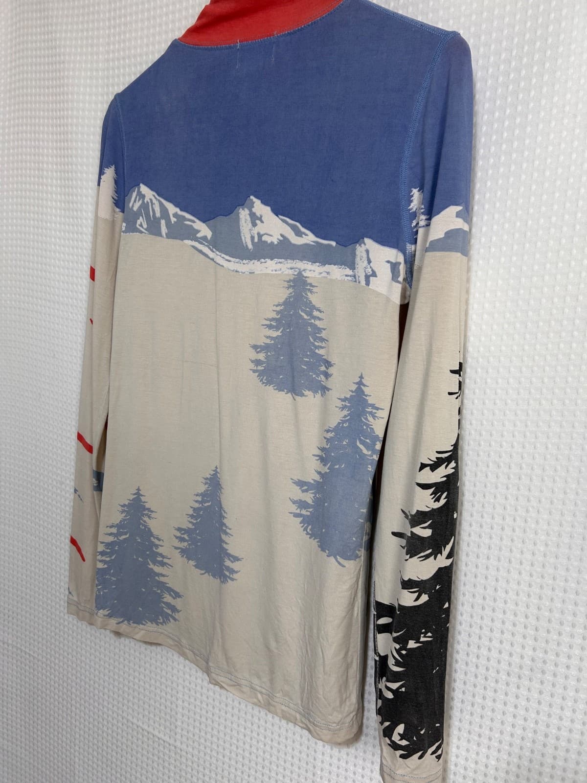 Neve Women's size Small Silk Merino Wool Base Layer Top Retro Skier Apres Ski a1 - Thumbnail 9