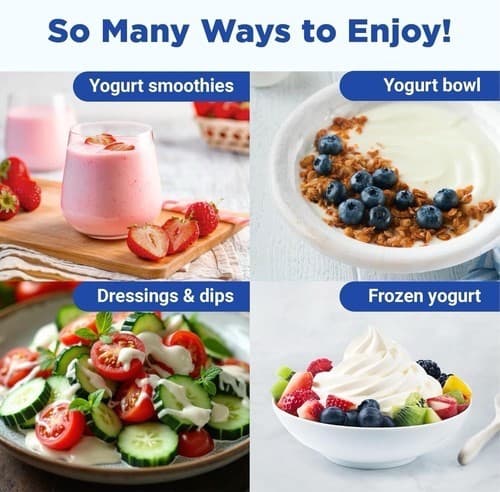 Ultimate Probiotic Yogurt Maker with Adjustable Temperature & Time 8 Jars - Thumbnail 3