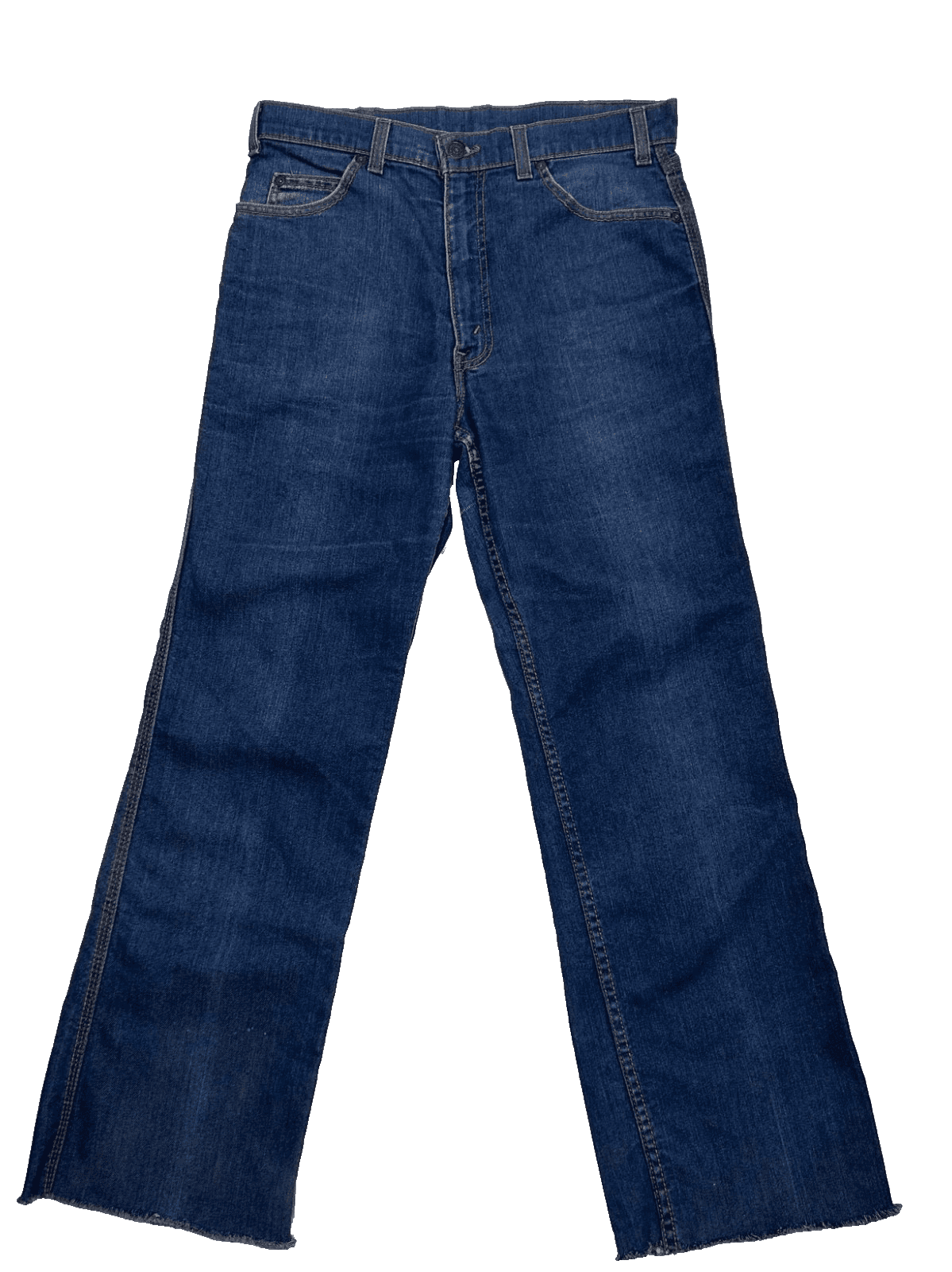 Vtg Levis Jeans Mens Straight Flare Movin On 32X29 Blue Orange Tab 70s USA Denim - Thumbnail 4