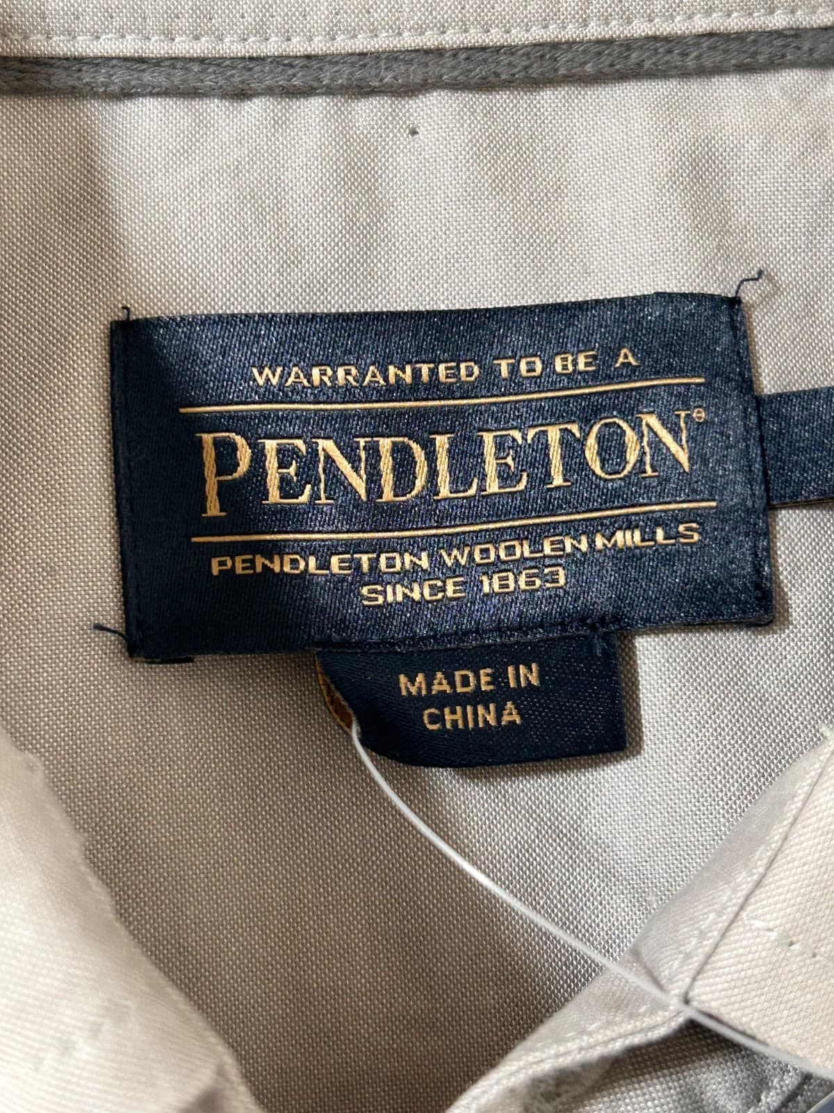 NWT Pendleton Mens Size S Short Sleeve Carson Gray Western Button Up Shirt x - Thumbnail 2