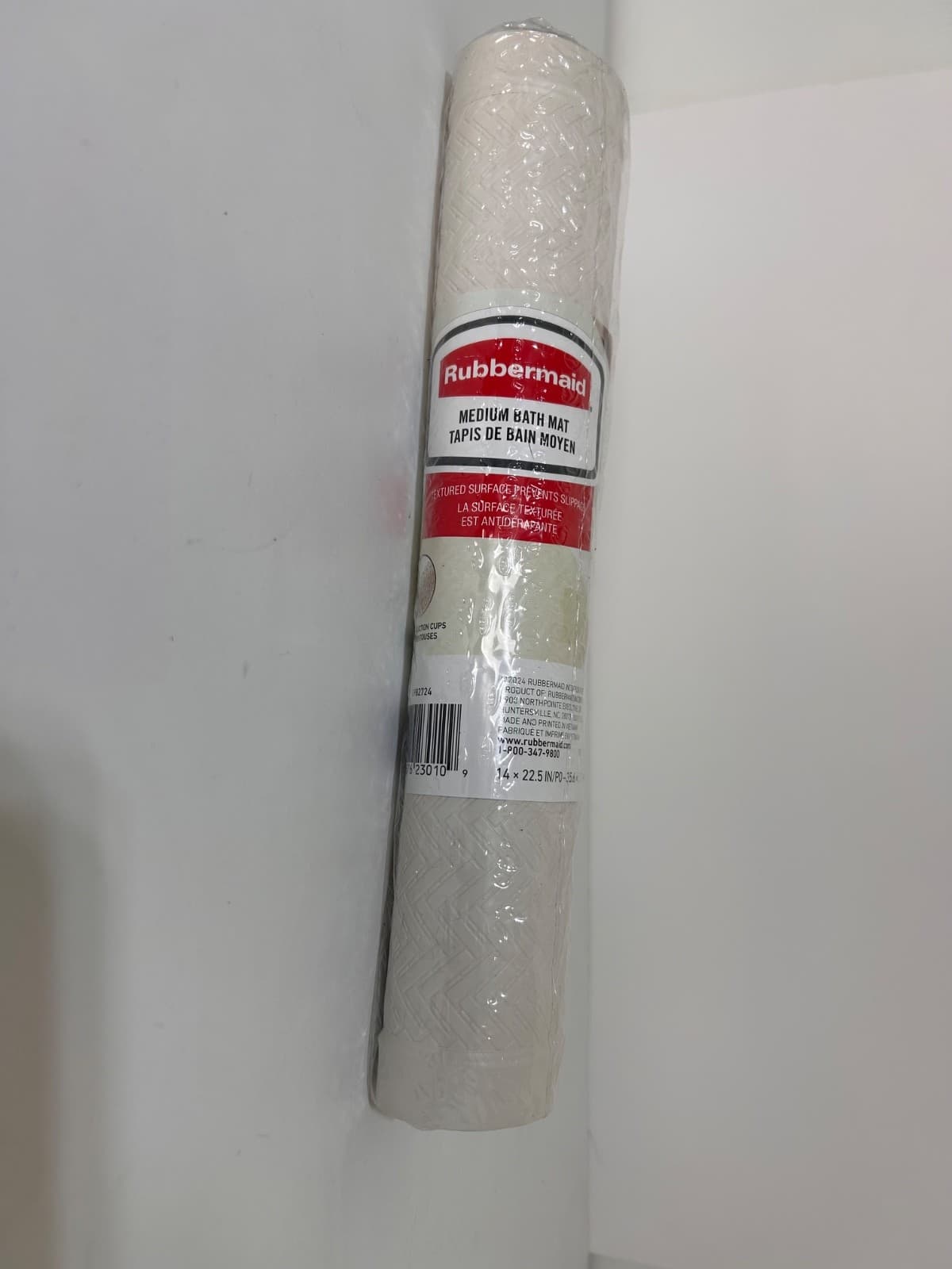 Rubbermaid 1982724 Medium Bath Mat 22.5" L 14" Wide Off White - Thumbnail 5