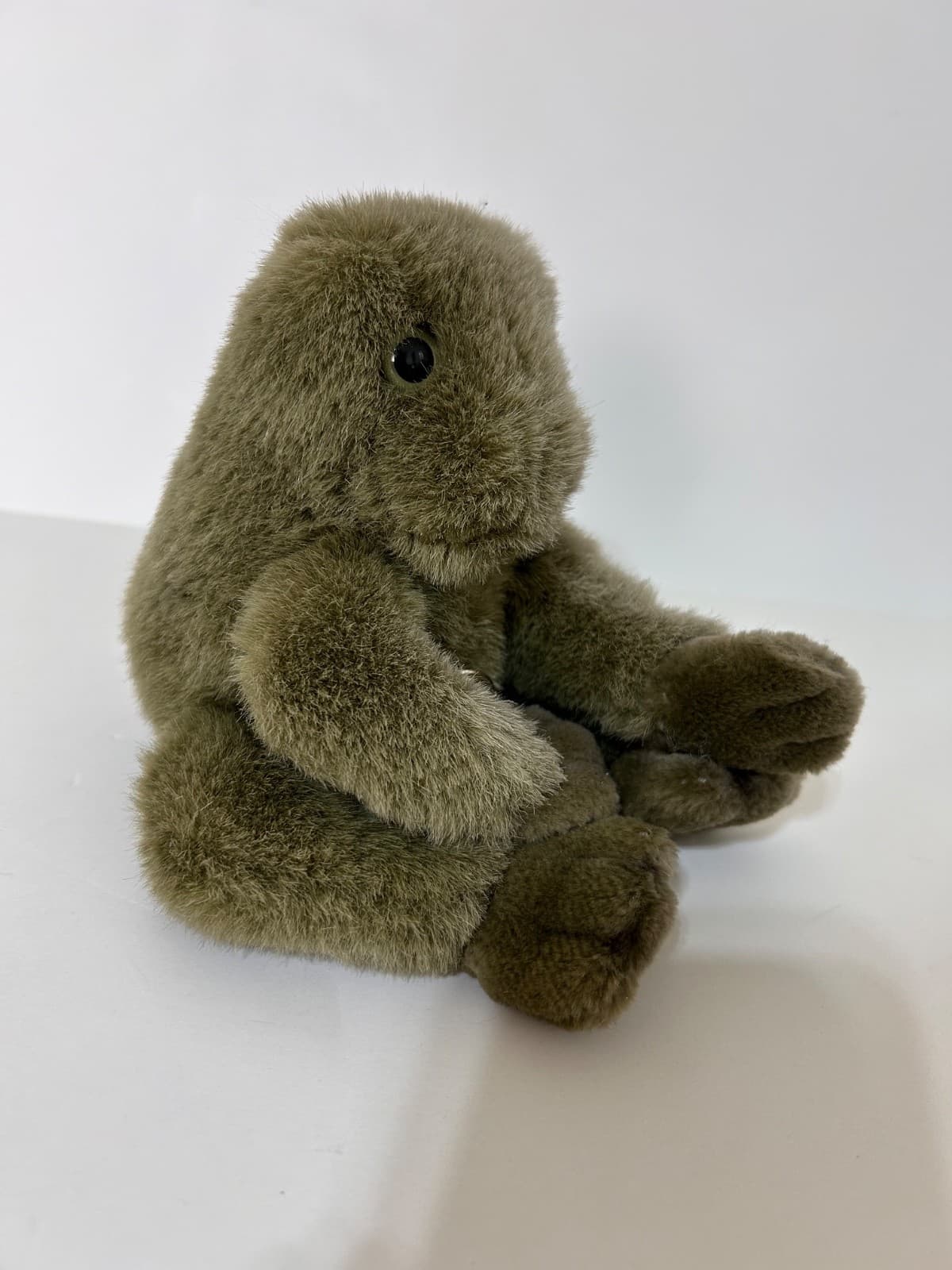 Vintage Gund Frog Ribbit Plush Green with Sound Croaker Stuffed Animal Tags - Thumbnail 6