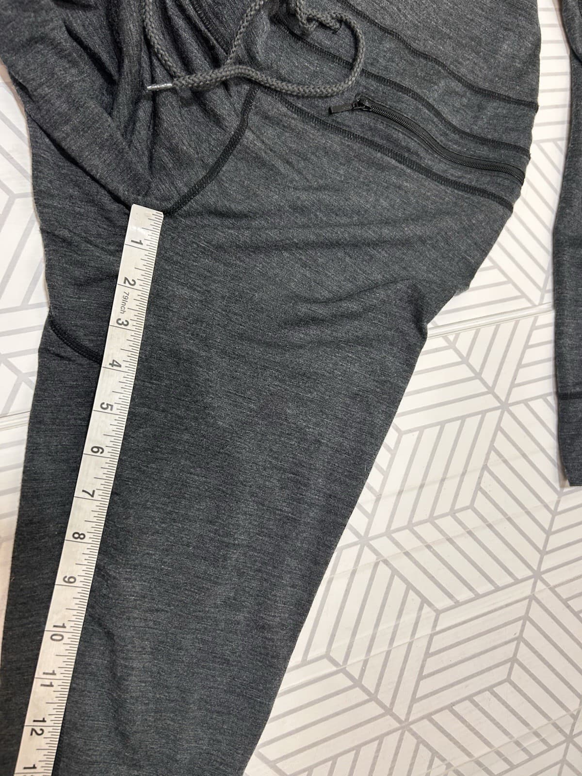 NWOT Airblaster Merino Ninja Suit Women's size M Bodysuit Heather Black Gray d - Thumbnail 11