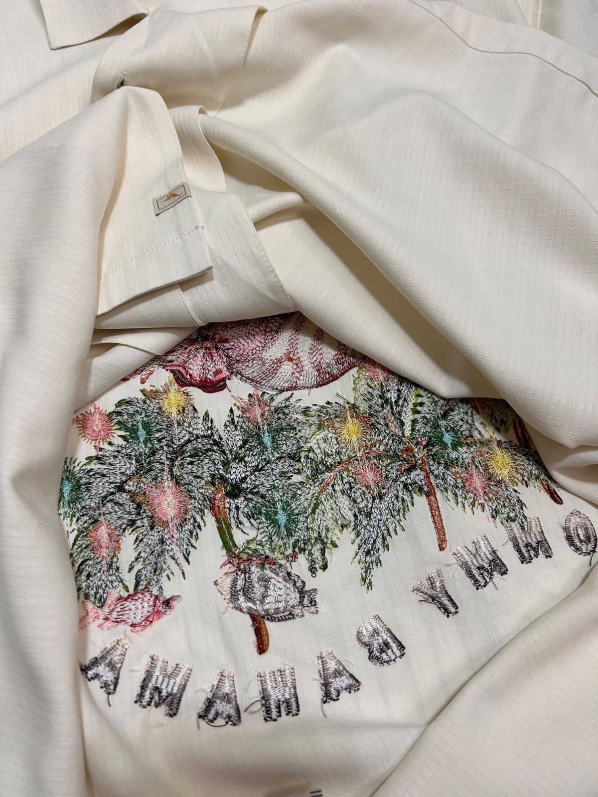 Tommy Bahama Silk We Fish You Marlin Christmas Embroidered Shirt Men XXXL 3XL i - Thumbnail 7