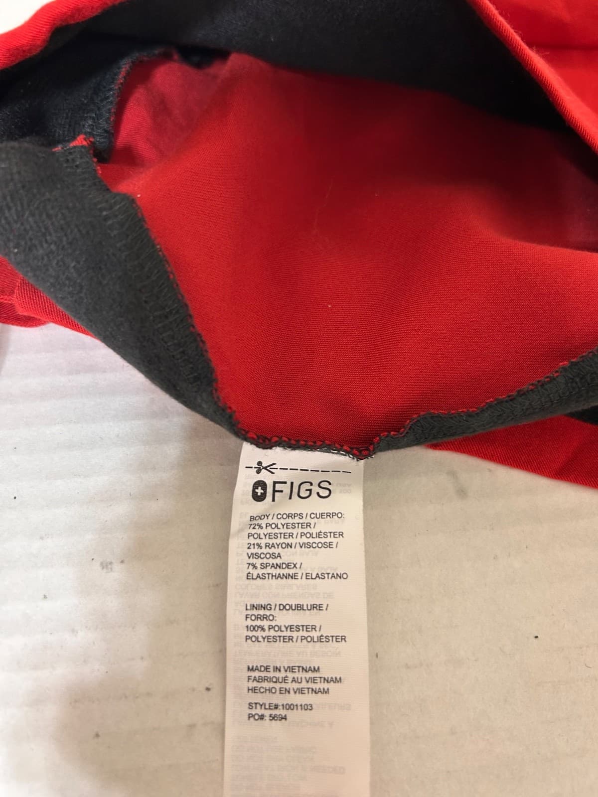 NWT FIGS Team USA Medical Team Red Scrub Surgical Cap Head Band Limited Edition - Thumbnail 3