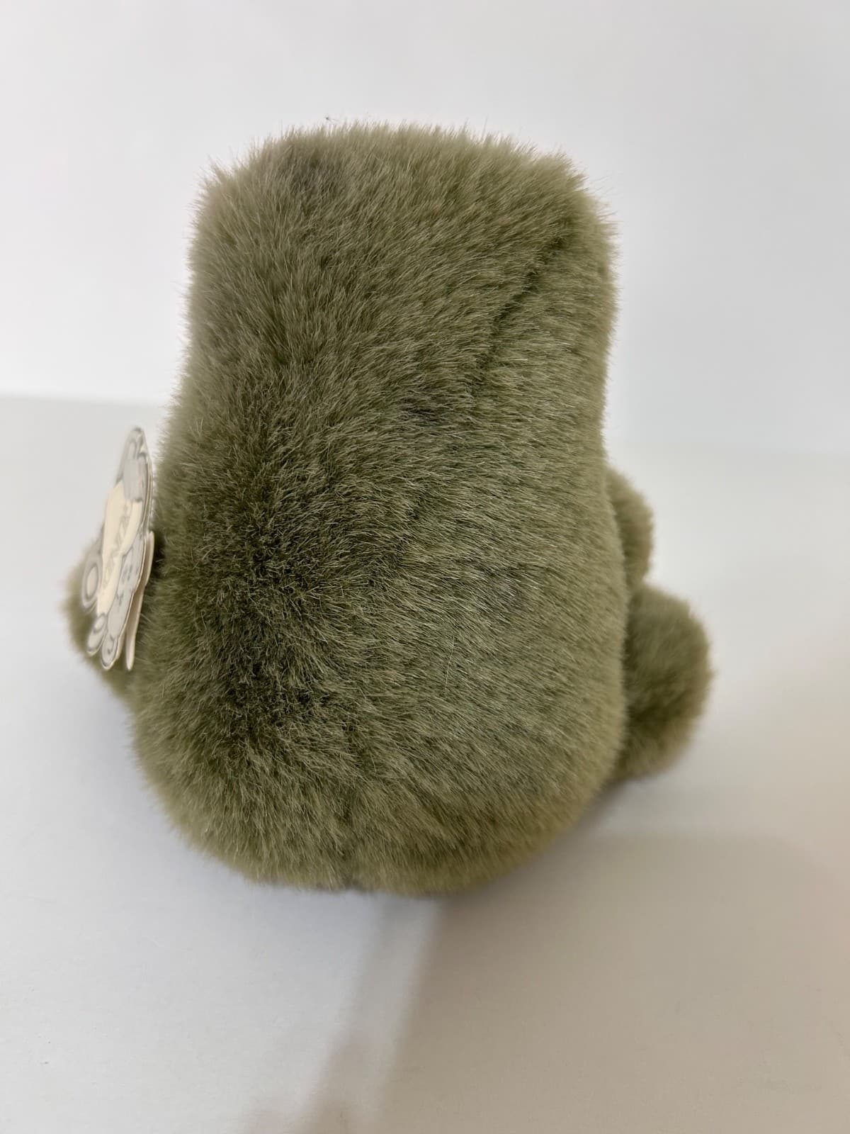 Vintage Gund Frog Ribbit Plush Green with Sound Croaker Stuffed Animal Tags - Thumbnail 5