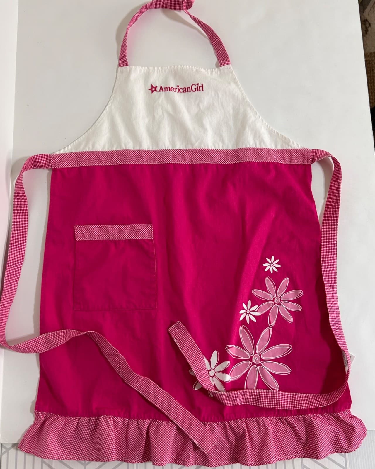 American Girl Williams-Sonoma Girls One Sz Apron 2015 Retired Grace Baking n - Thumbnail 7