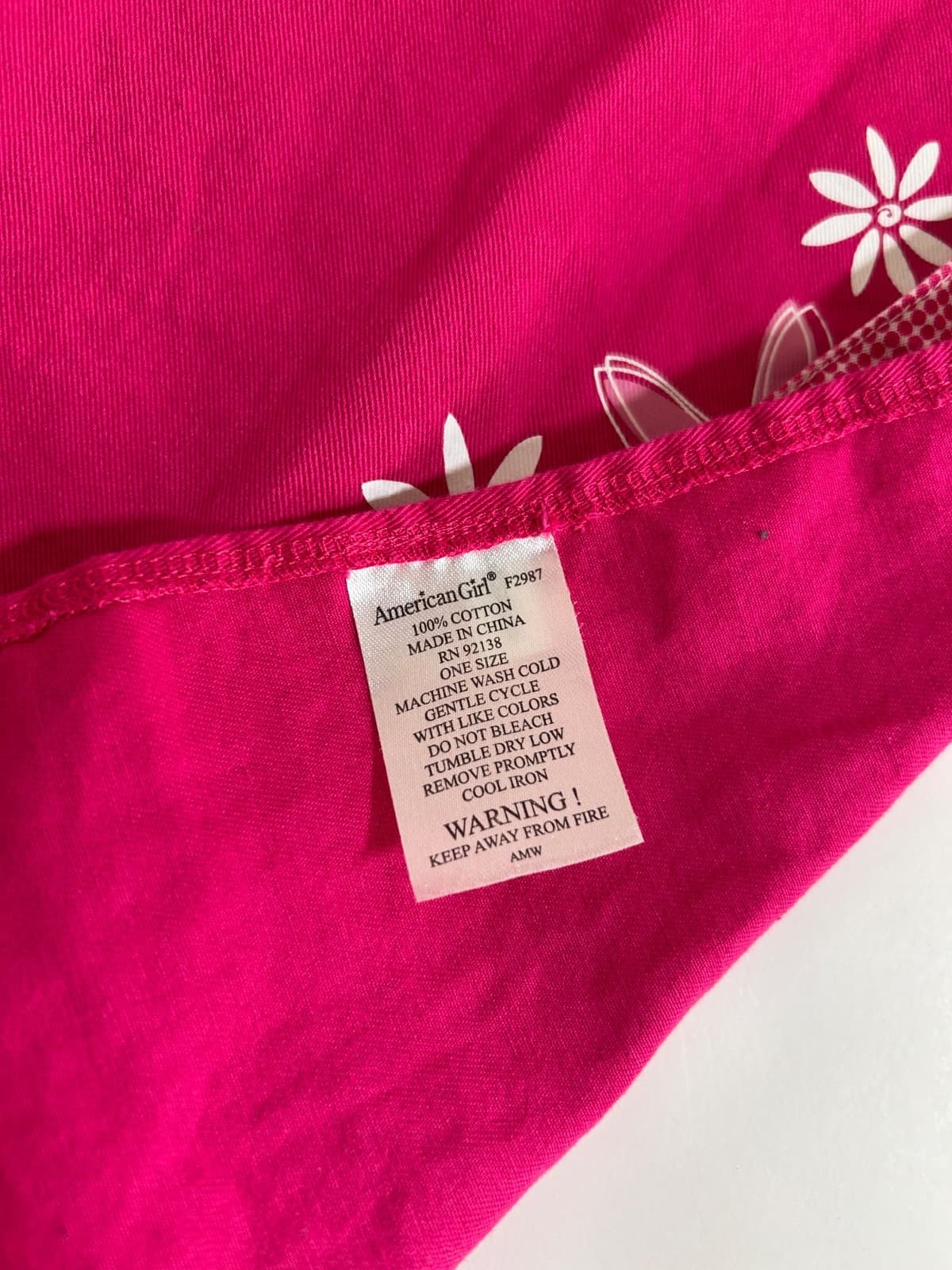 American Girl Williams-Sonoma Girls One Sz Apron 2015 Retired Grace Baking n - Thumbnail 6