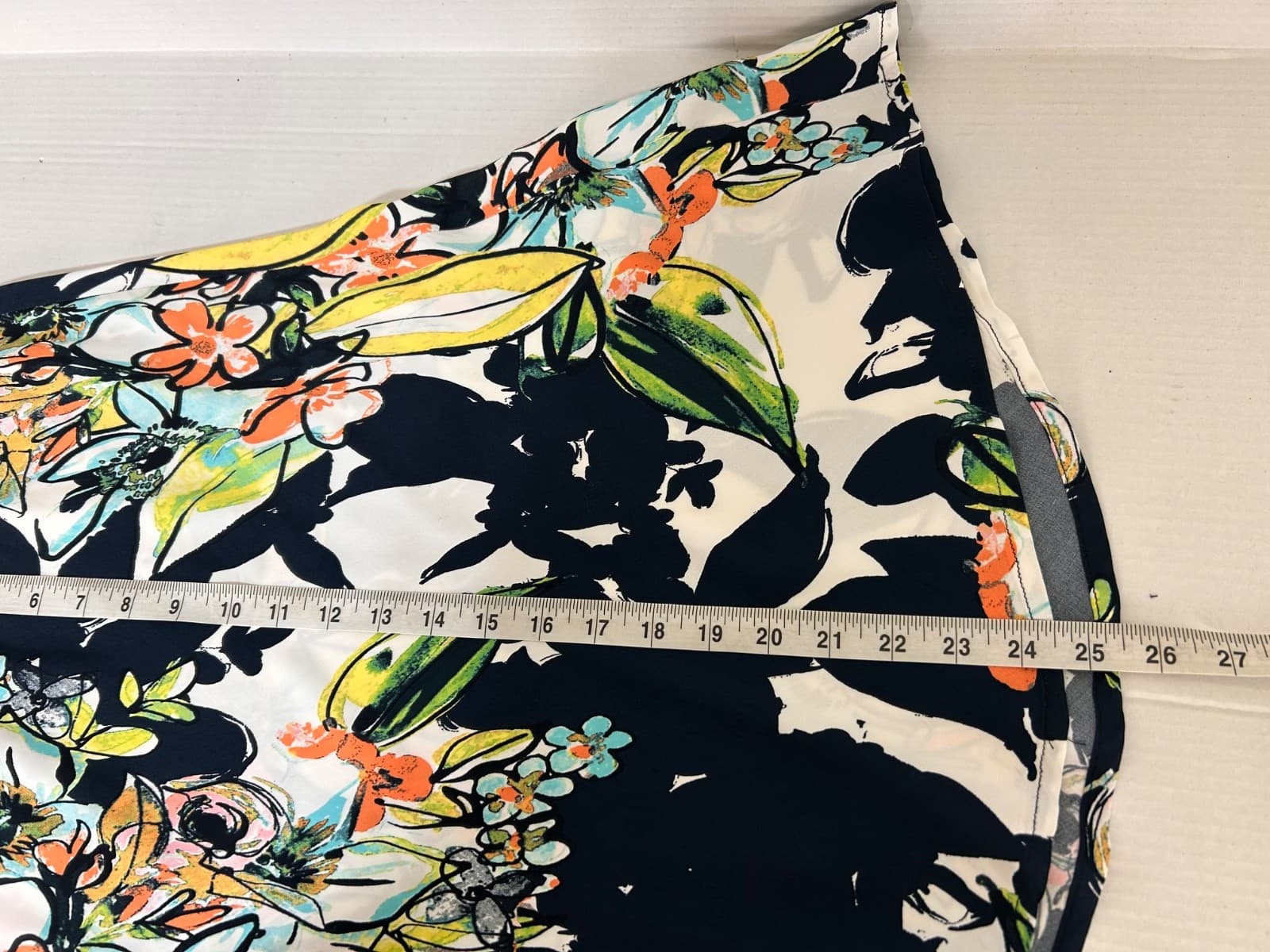 Vintage Loco Lindo Skirt Women's Size M Floral Rayon Black A-Line 90s x - Thumbnail 3