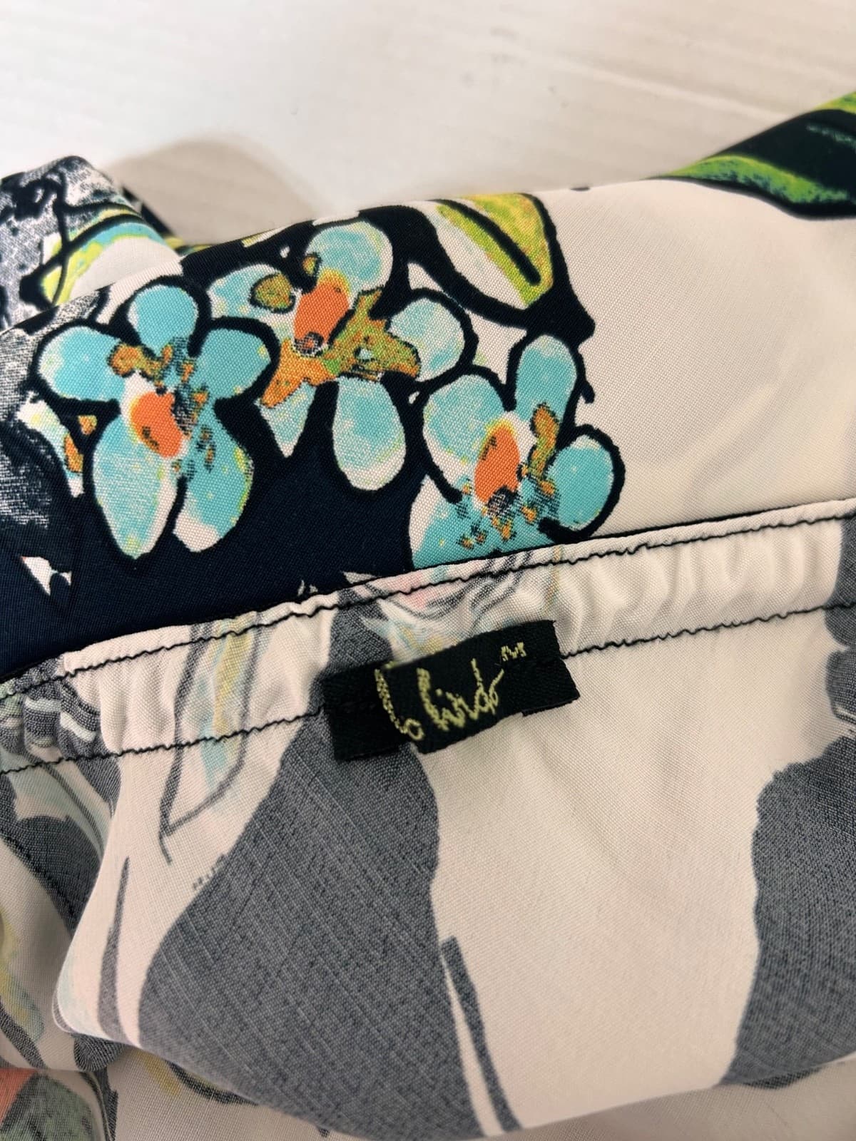 Vintage Loco Lindo Skirt Women's Size M Floral Rayon Black A-Line 90s x - Thumbnail 6