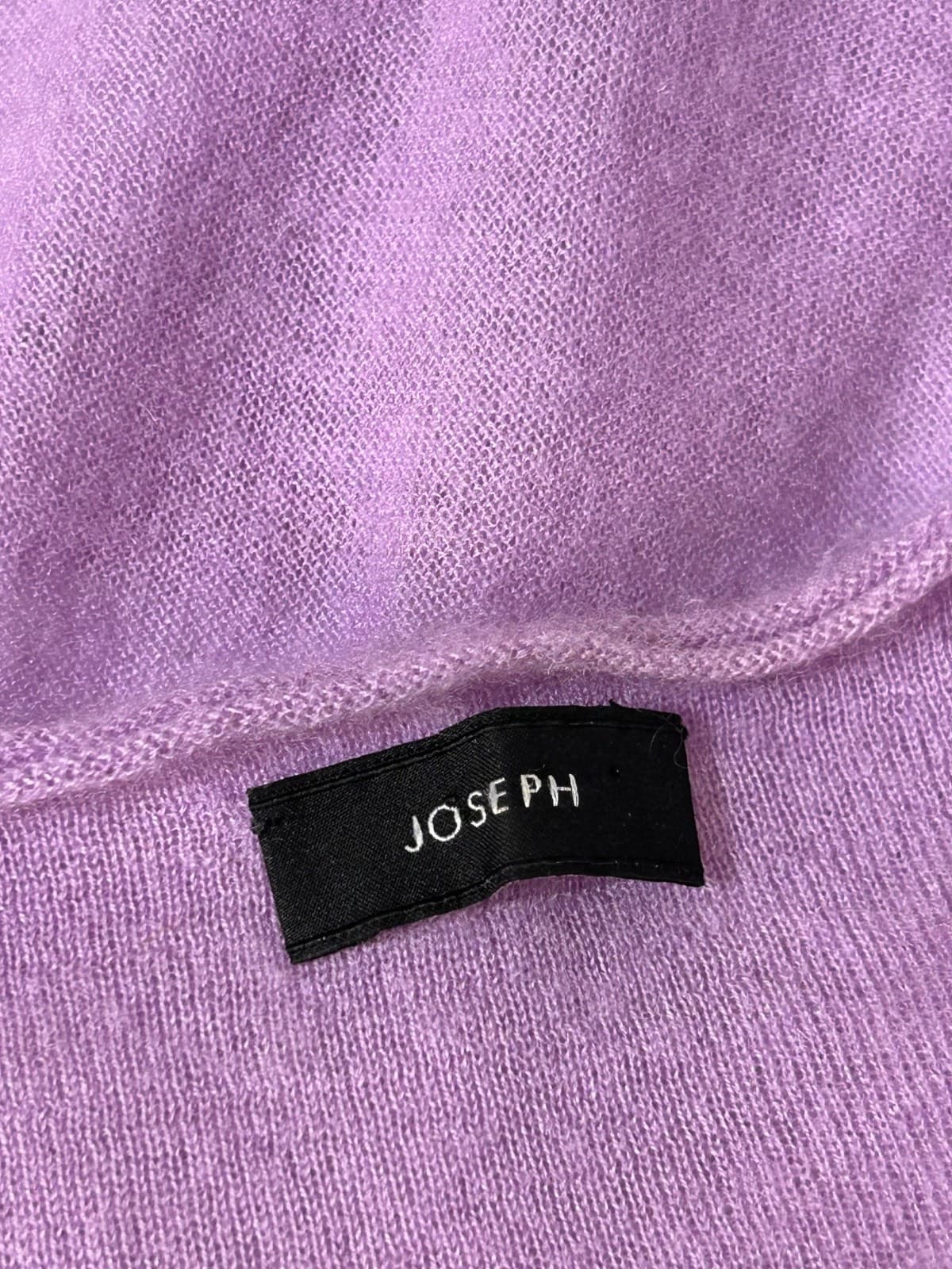 $595 JOSEPH Women's size XS Cashmere Luxury Tank mini Dress Coverup Top Iris x - Thumbnail 2