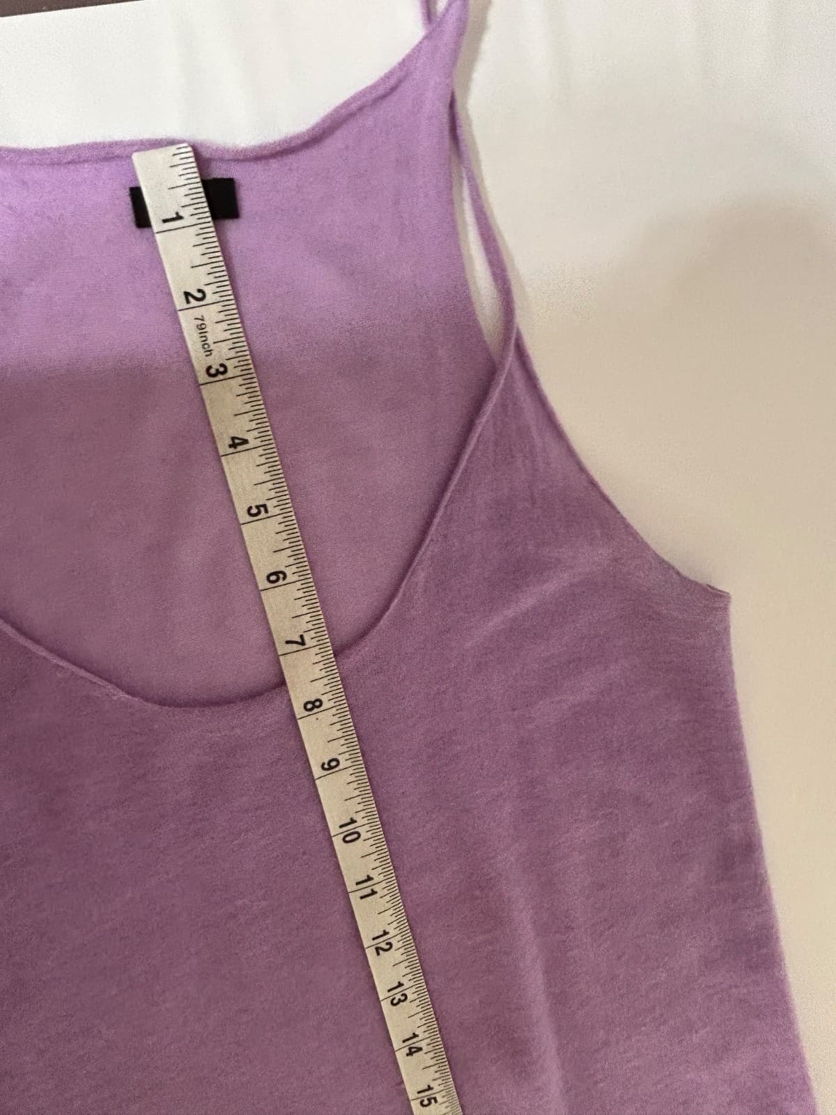 $595 JOSEPH Women's size XS Cashmere Luxury Tank mini Dress Coverup Top Iris x - Thumbnail 4