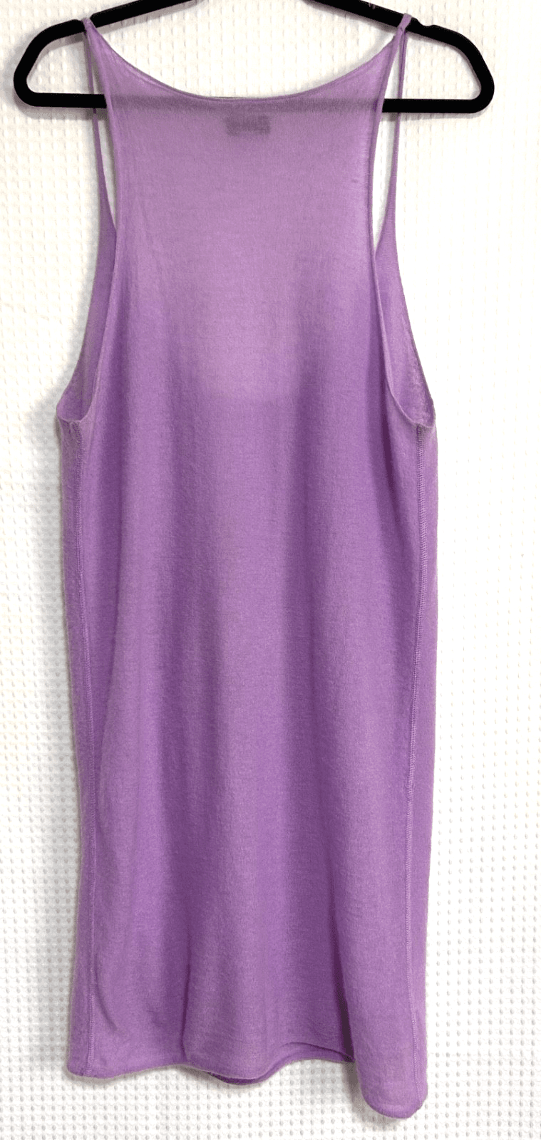 $595 JOSEPH Women's size XS Cashmere Luxury Tank mini Dress Coverup Top Iris x - Thumbnail 3