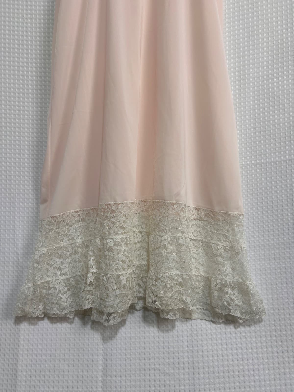 Vintage Aristocraft Womens Pink Superior Nylon Slip Dress size 36 Lace - Thumbnail 8