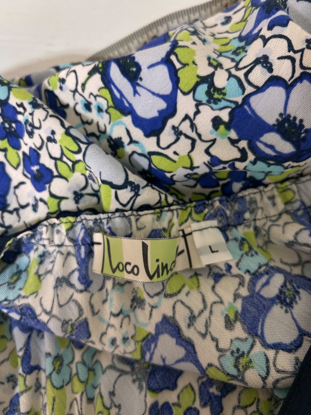 Vintage Loco Lindo Skirt Women's Size Large USA Floral Rayon A-Line 90s x - Thumbnail 8