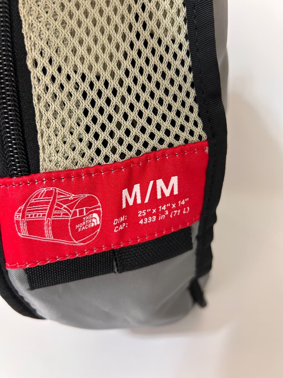 NWT $160 The North Face Gilman Tea Green Duffel Bag Black 71L M Travel - Thumbnail 3