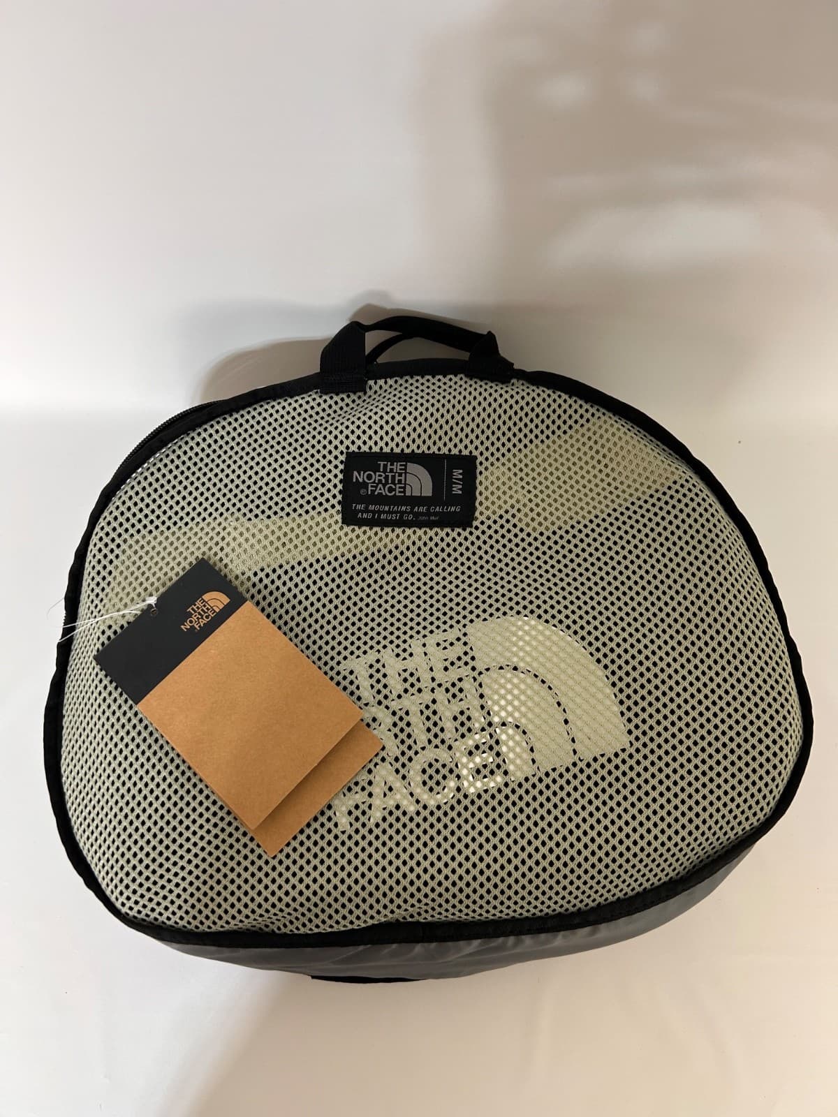NWT $160 The North Face Gilman Tea Green Duffel Bag Black 71L M Travel - Thumbnail 2