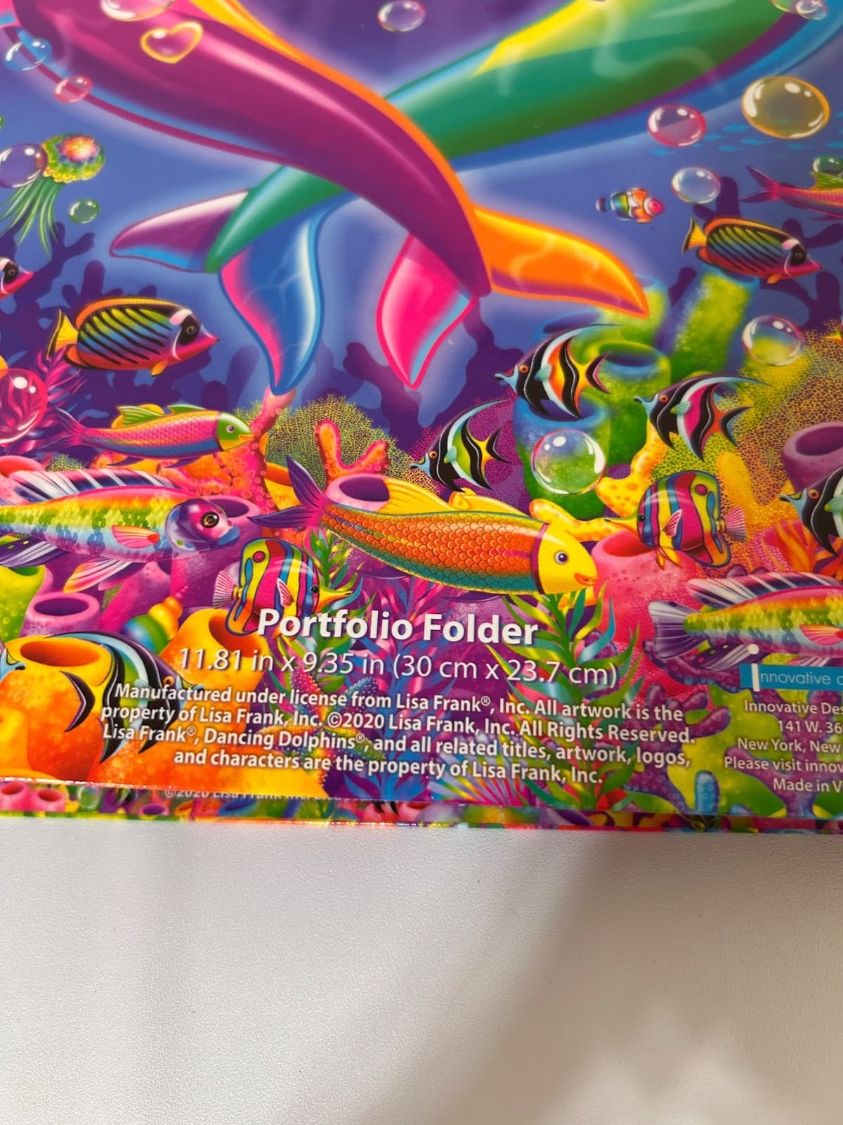 Lisa Frank Y2K 2-Pocket Folder Dancing Dolphins and Coloring Book Bundle - Thumbnail 4
