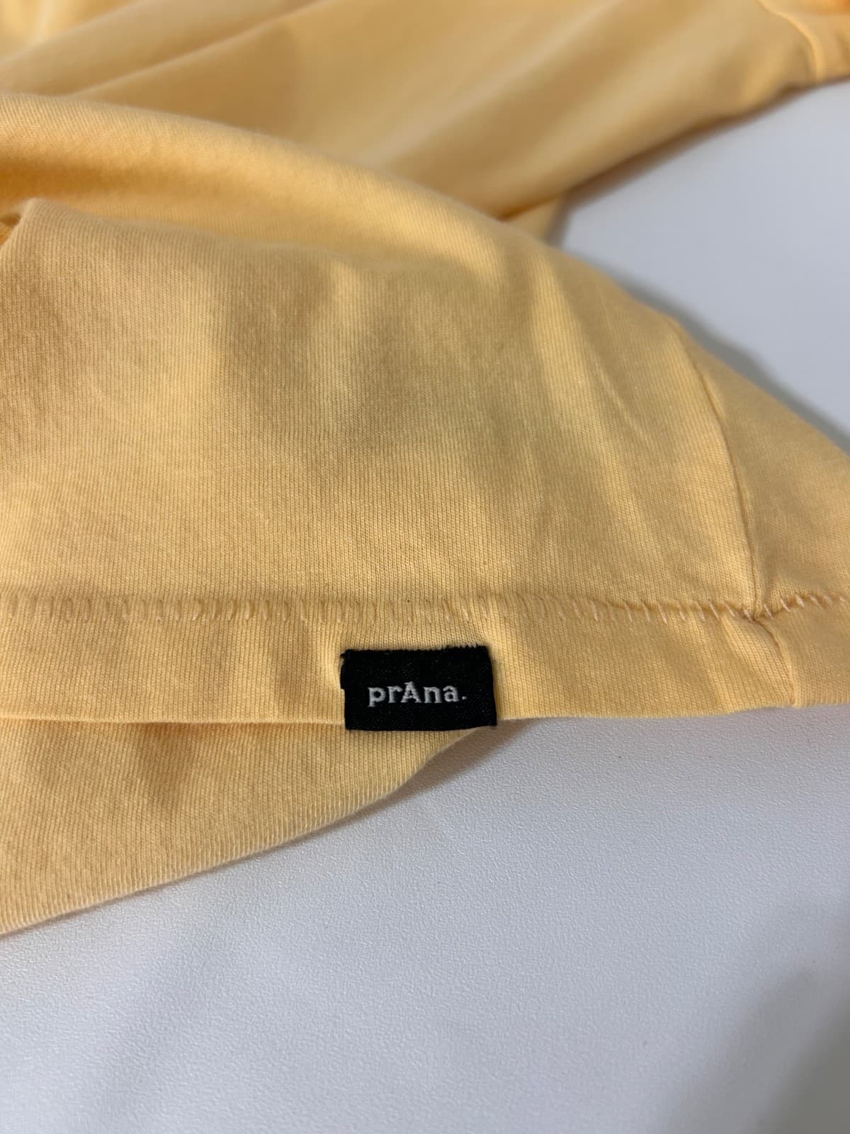 Prana Men’s T Shirt Tee Sunset Sessions Southern Cali Size L Yellow EUC a - Thumbnail 9