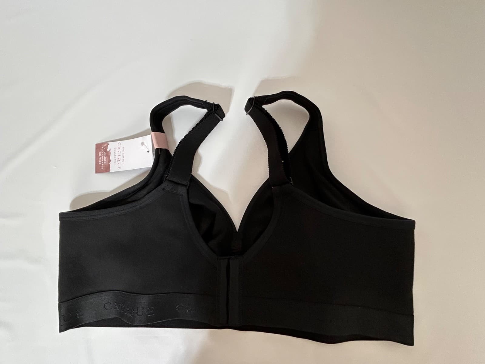 NWT Cacique Bra 40D Black Wireless Unlined Full Coverage Cotton - Thumbnail 4
