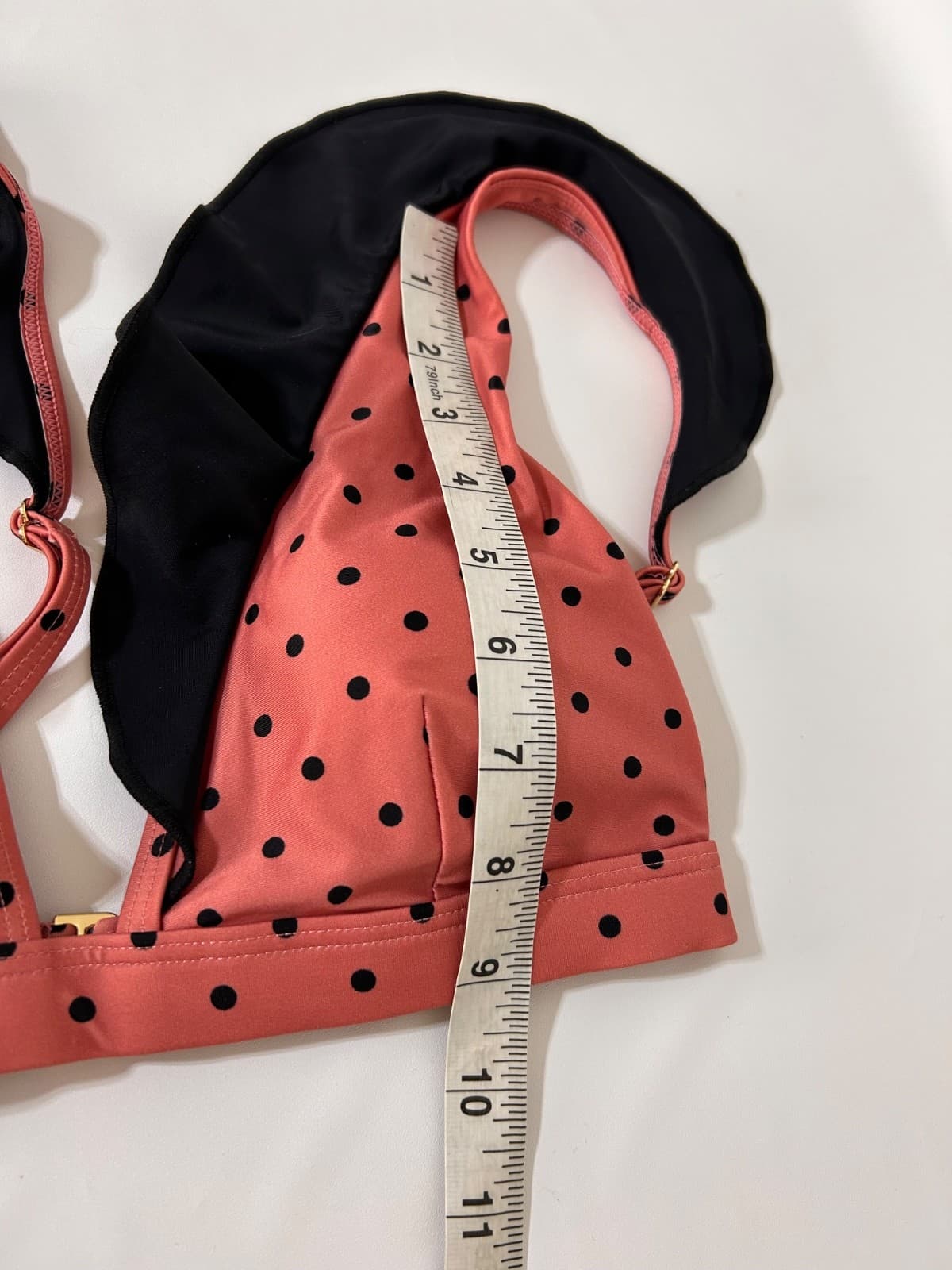 Summersalt Size 2 XS Ruffle Bikini Top Size 4 S Bottoms Polka Dot Two Piece Pink - Thumbnail 4
