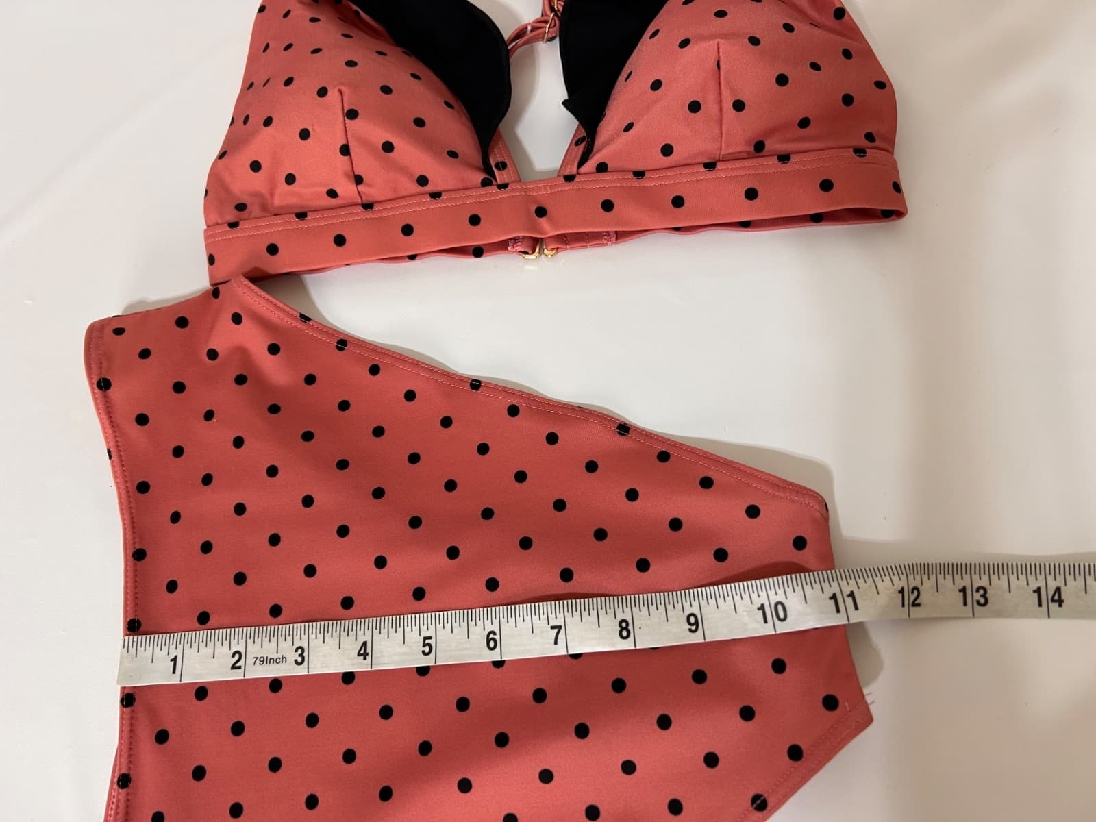 Summersalt Size 2 XS Ruffle Bikini Top Size 4 S Bottoms Polka Dot Two Piece Pink - Thumbnail 8