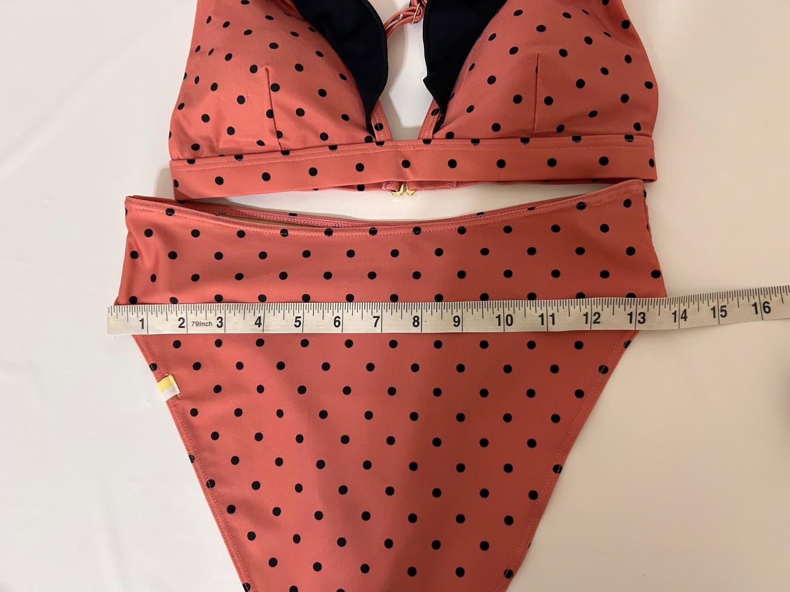 Summersalt Size 2 XS Ruffle Bikini Top Size 4 S Bottoms Polka Dot Two Piece Pink - Thumbnail 9