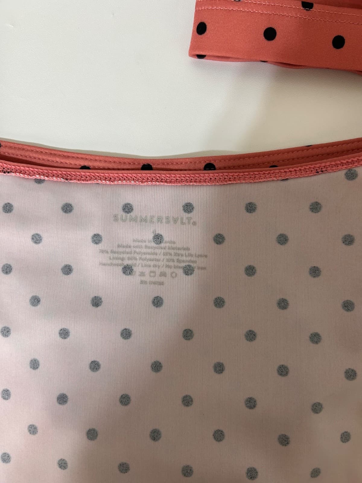 Summersalt Size 2 XS Ruffle Bikini Top Size 4 S Bottoms Polka Dot Two Piece Pink - Thumbnail 6