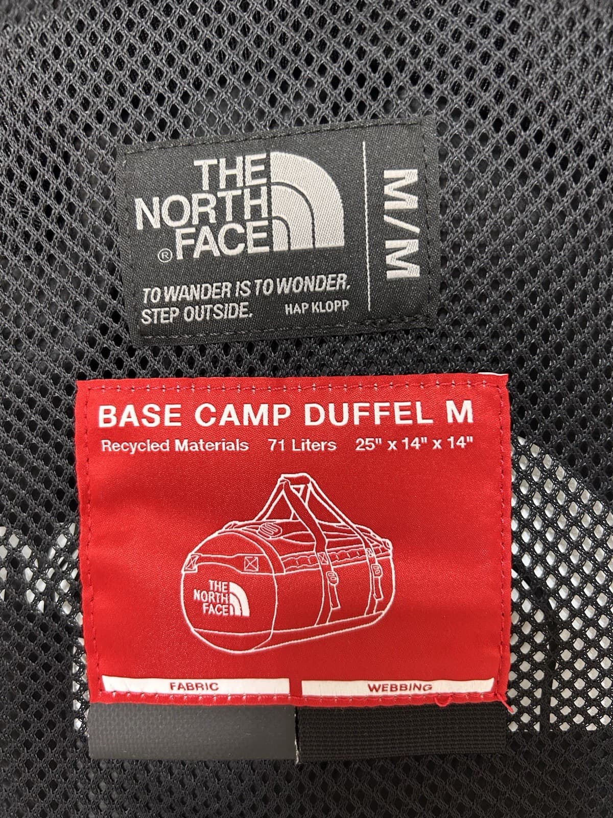 NWT $160 The North Face Base Camp Golden State Duffel Bag Black 71L M Travel - Thumbnail 8