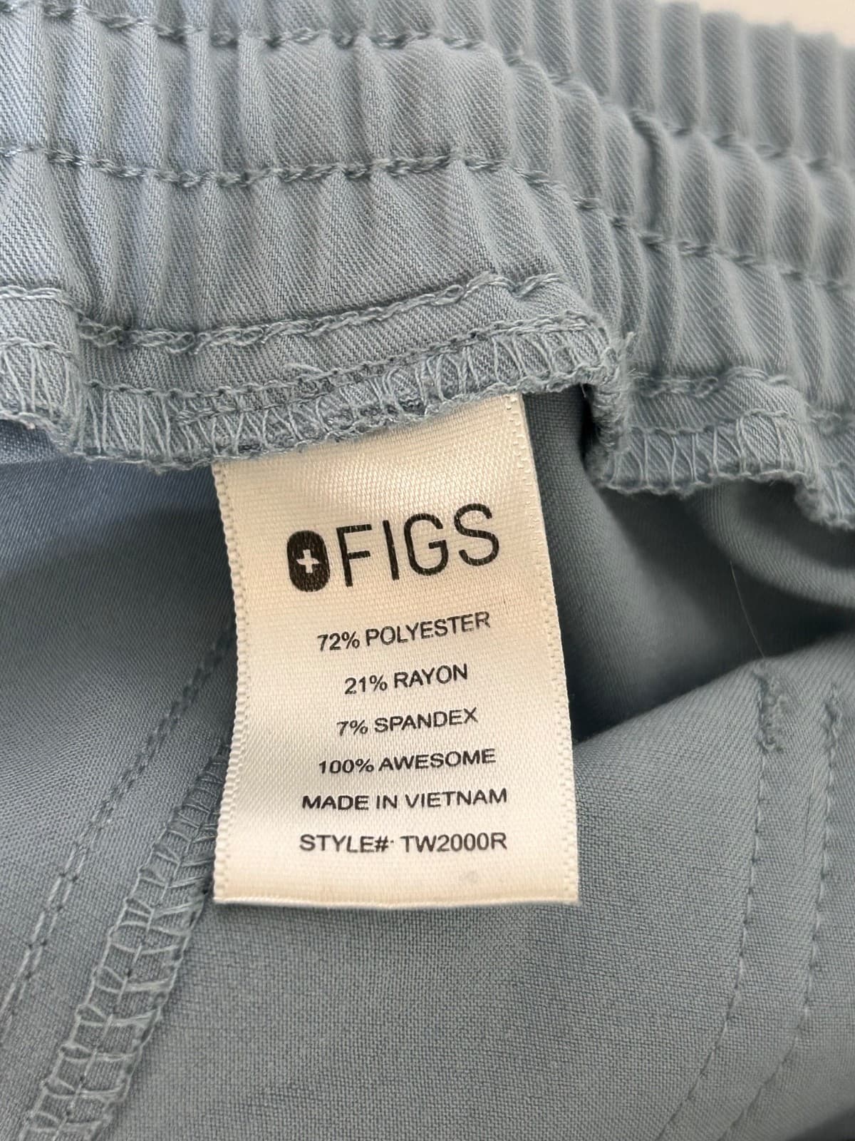 FIGS Yola Scrub Pants Women’s XL PO1425 Dusty Blue Technical Collection g - Thumbnail 12