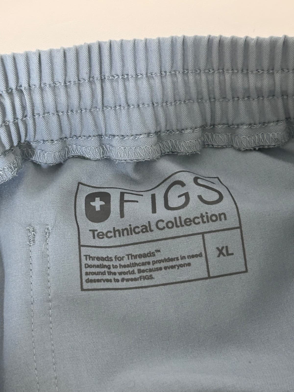 FIGS Yola Scrub Pants Women’s XL PO1425 Dusty Blue Technical Collection g - Thumbnail 11