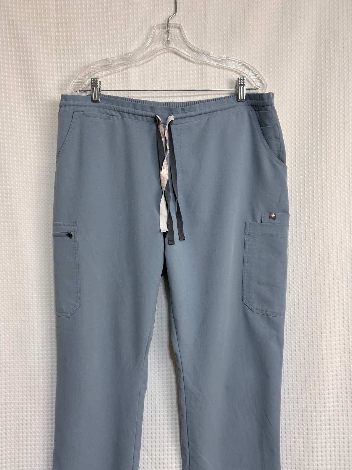 FIGS Yola Scrub Pants Women’s XL PO1425 Dusty Blue Technical Collection g - Thumbnail 14