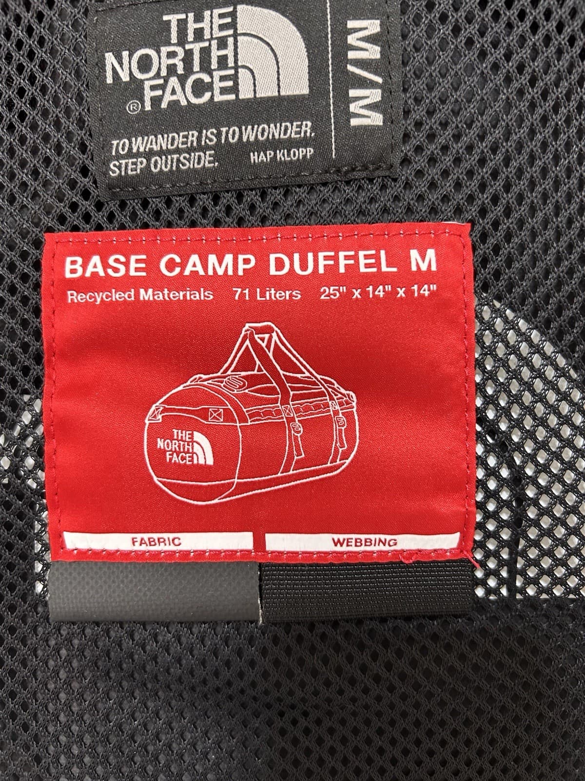 NWT $160 The North Face Base Camp Golden State Duffel Bag Black 71L M Travel - Thumbnail 5