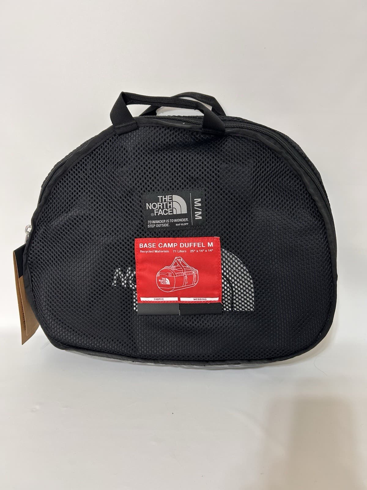 NWT $160 The North Face Base Camp Golden State Duffel Bag Black 71L M Travel - Thumbnail 4