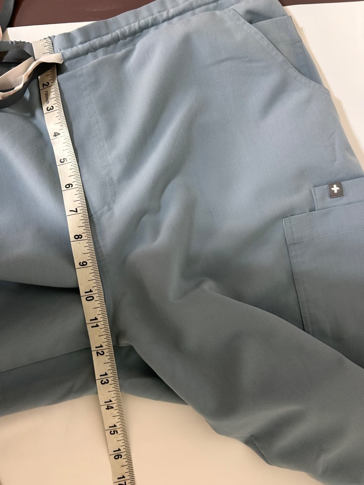 FIGS Yola Scrub Pants Women’s XL PO1425 Dusty Blue Technical Collection g - Thumbnail 6