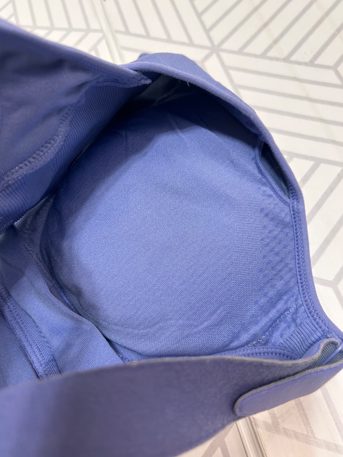 Shefit Size Small Low Impact Sports Bra Periwinkle Front Zip Adjustable Pads b - Thumbnail 7