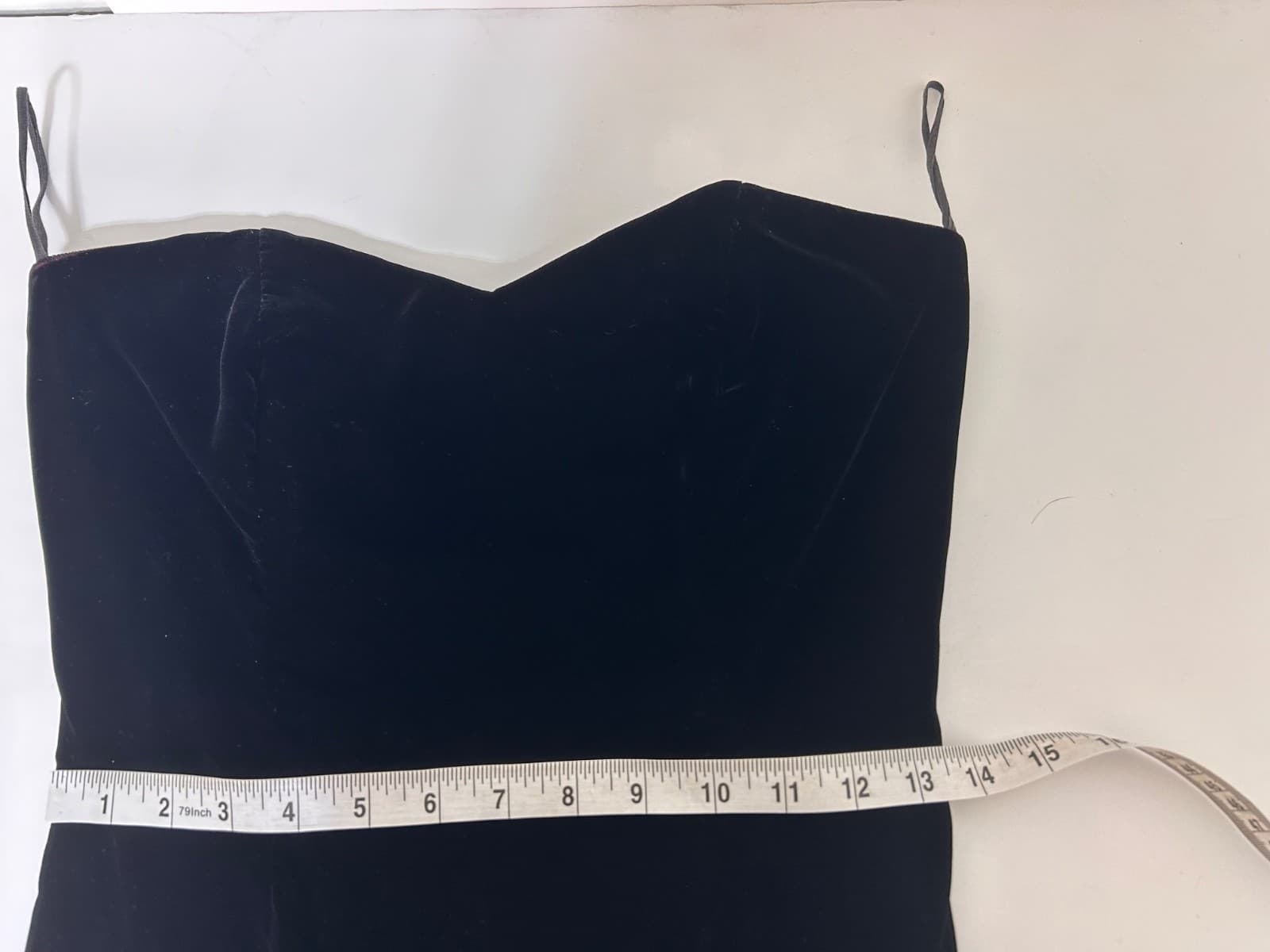 Vintage Scott McClintock Y2K Dress Womens size 6 Black Velvet Strapless Event z - Thumbnail 8