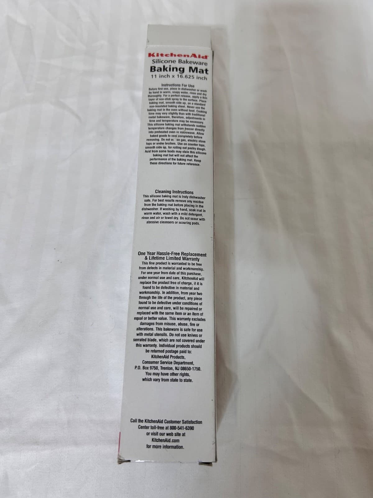New 2004 Kitchen Aid Silicone Baking Mat 11 in X 16.625 Oven Microwave Safe s - Thumbnail 3