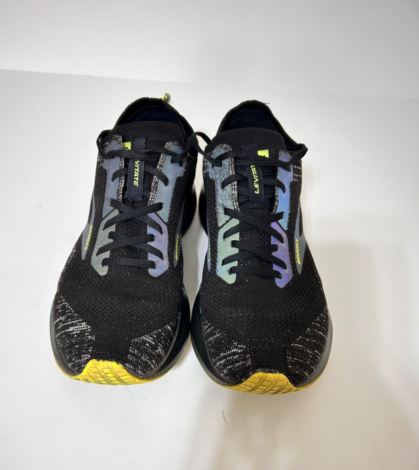 Brooks Levitate 4 Mens size 10.5 EU 44.5 Running Shoes Black Neon - Thumbnail 8