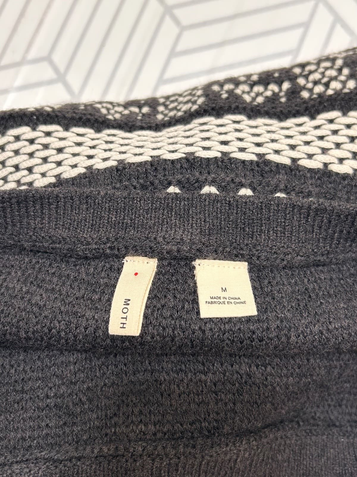 Anthropologie MOTH Mavis Knit Pencil Skirt Size M Wool Cotton - Thumbnail 5