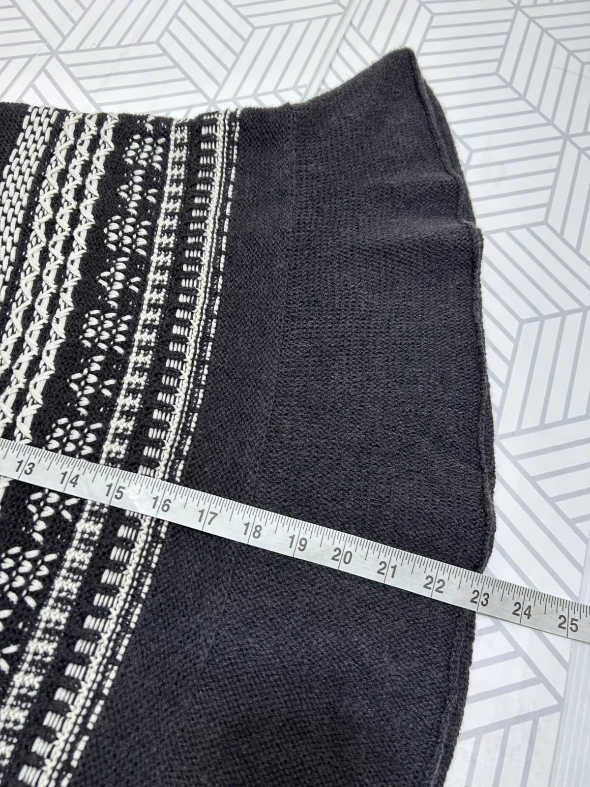 Anthropologie MOTH Mavis Knit Pencil Skirt Size M Wool Cotton - Thumbnail 8