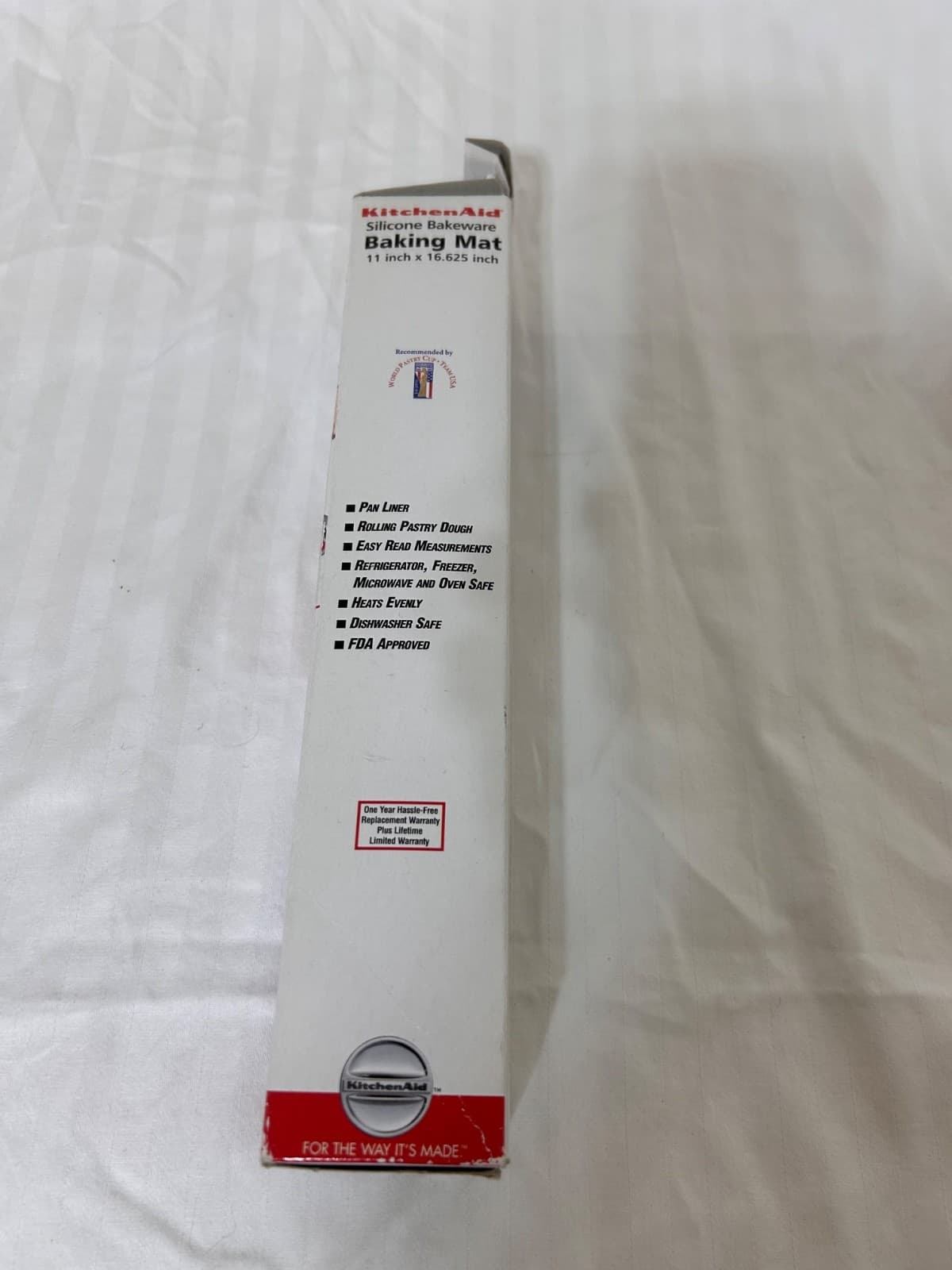 New 2004 Kitchen Aid Silicone Baking Mat 11 in X 16.625 Oven Microwave Safe s - Thumbnail 4