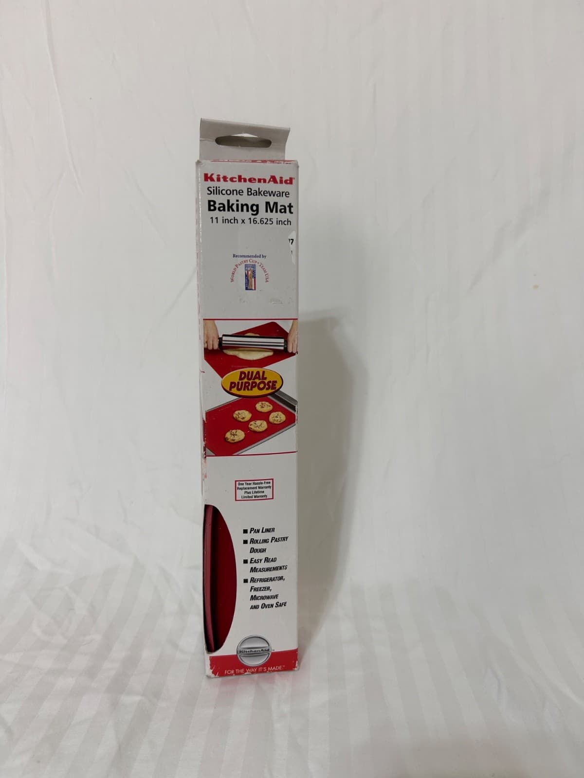 New 2004 Kitchen Aid Silicone Baking Mat 11 in X 16.625 Oven Microwave Safe s - Thumbnail 2