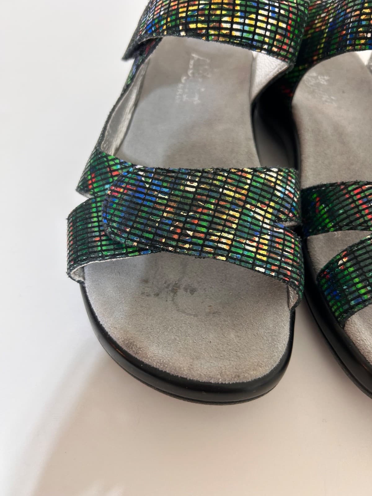 Alegria US 8 EU 38 Joy 360 Multi-Color Leather Sandals Open Toe Shoes - Thumbnail 9