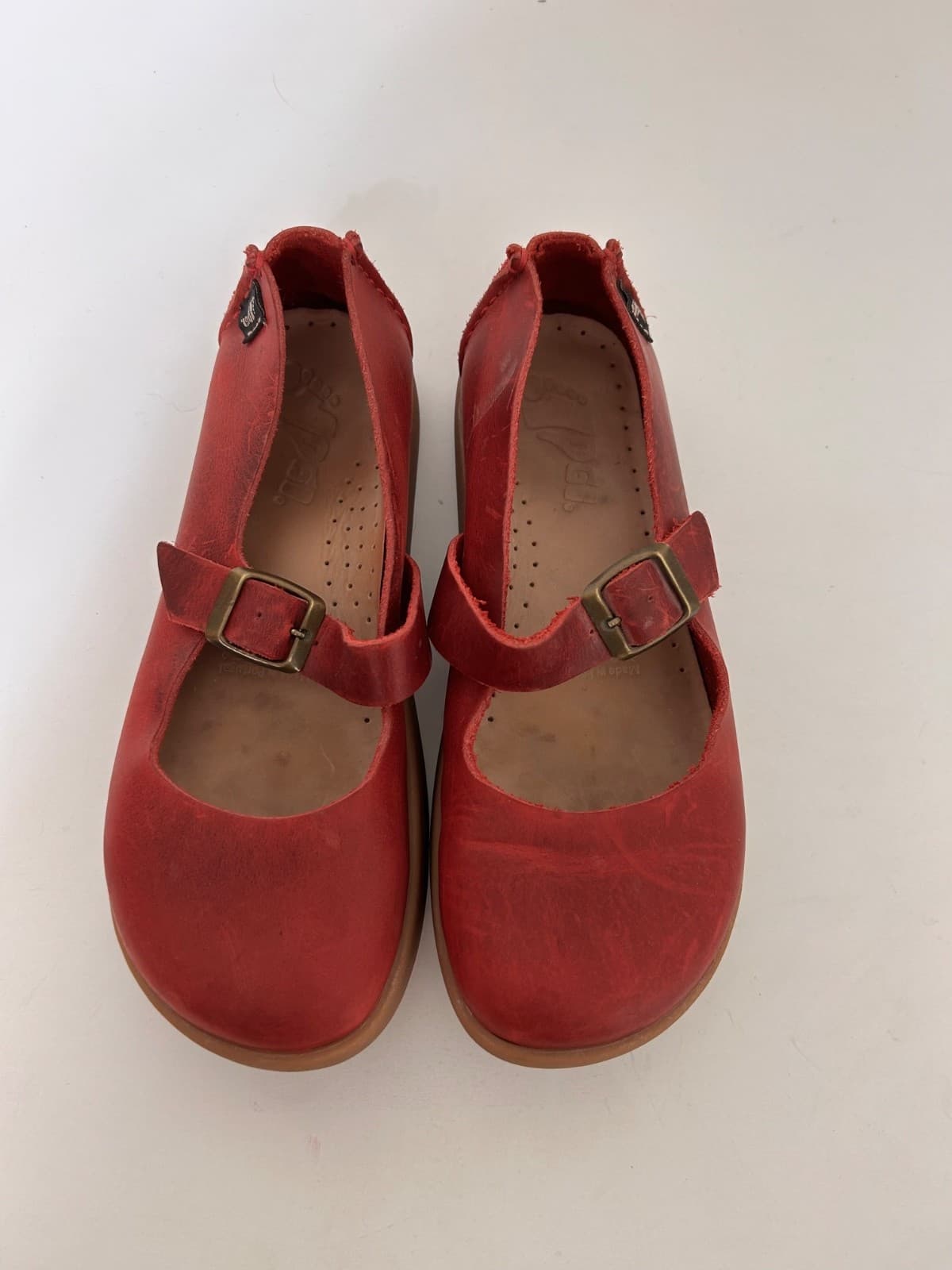 Yogi Womens size 7 Shoes Sharpe Leather Scarlet Red Mary Janes - Thumbnail 5