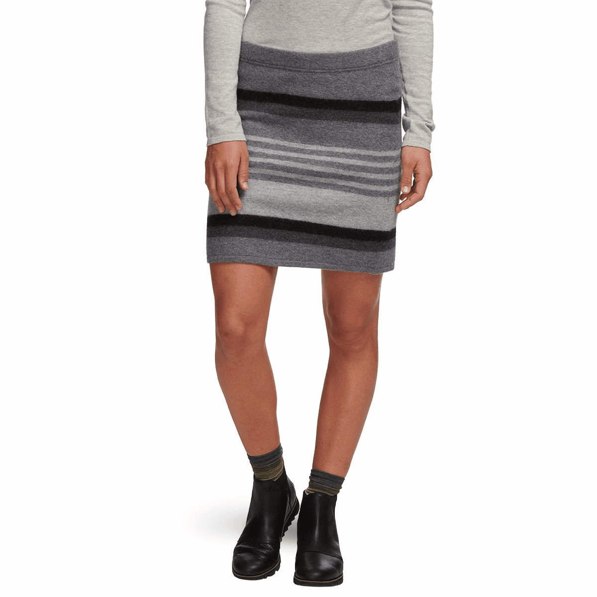 Toad & Co Heartfelt Sweater Mini Skirt Merino Wool Whimsigoth Grunge Size M d - Thumbnail 2