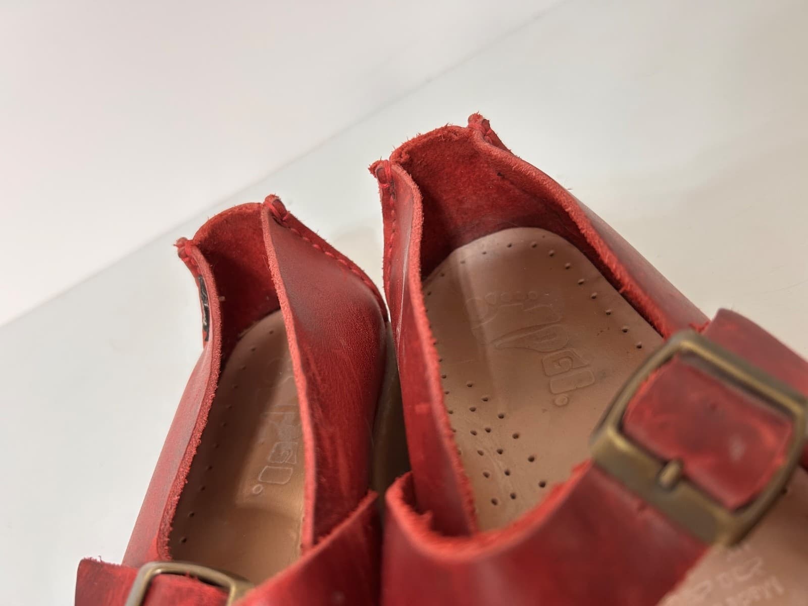 Yogi Womens size 7 Shoes Sharpe Leather Scarlet Red Mary Janes - Thumbnail 4