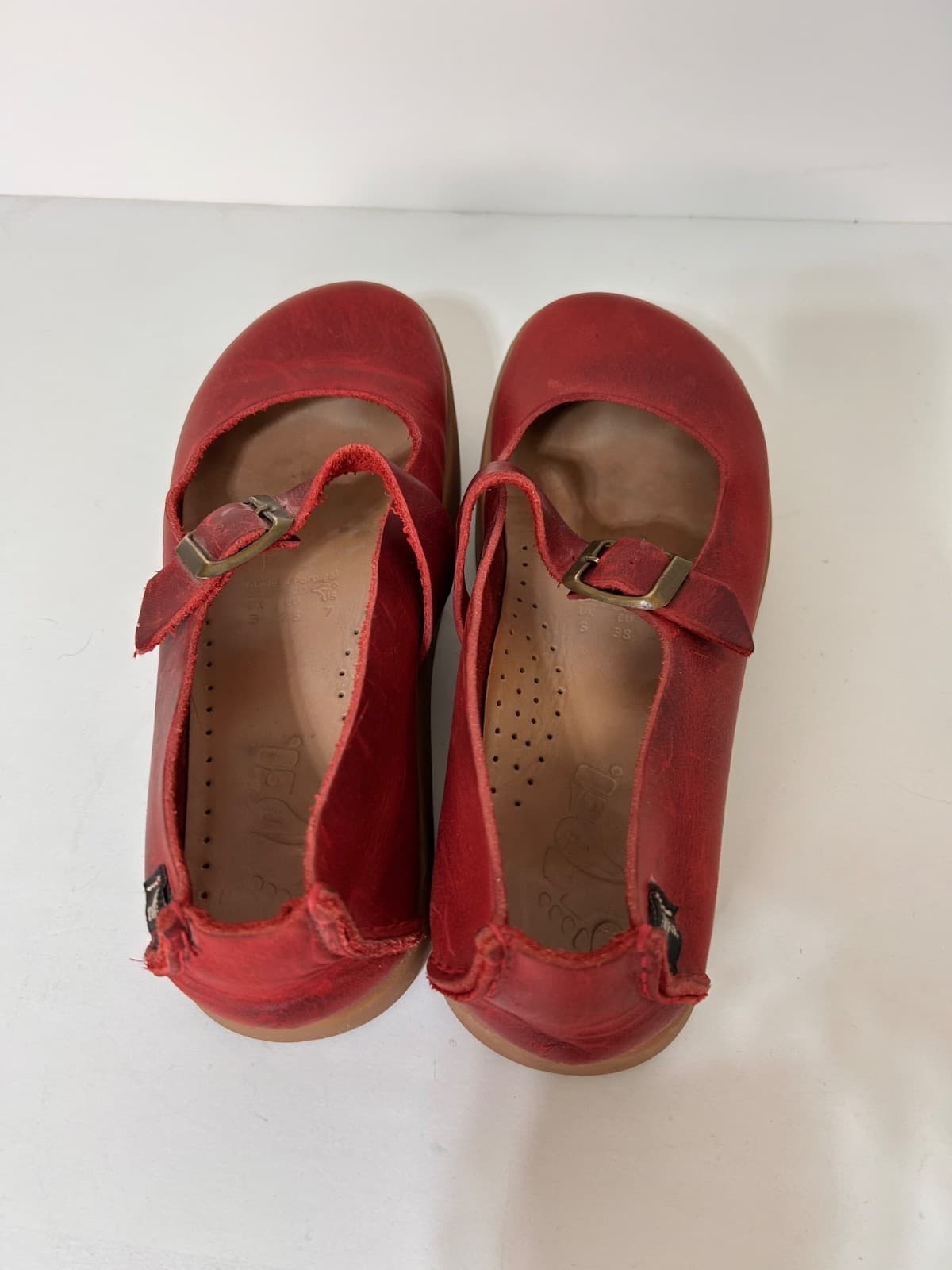 Yogi Womens size 7 Shoes Sharpe Leather Scarlet Red Mary Janes - Thumbnail 12